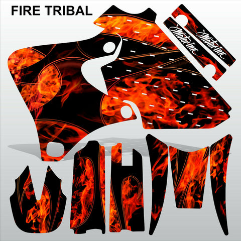 Yamaha YZF 250 400 426 1998-2002 FIRE TRIBAL motocross decals set MX graphics