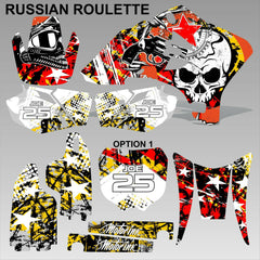 Yamaha WR 250F 450F 2005-2006 RUSSIAN ROULETTE motocross decals set MX graphics