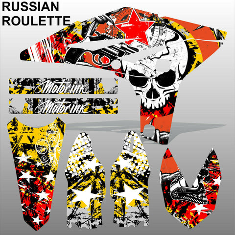 Yamaha YZF 250 2010-2012 RUSSIAN ROULETTE motocross race decals set MX graphics