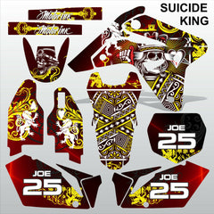 SUZUKI RMZ 450 2007 SUICIDE KING motocross racing decals set MX graphics kit
