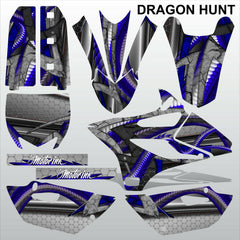 Yamaha YZ 85 2015 DRAGON HUNT motocross racing decals set MX graphics stripes
