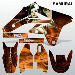 Suzuki RMZ 250 2007-2009 SAMURAI motocross racing decals set MX graphics kit