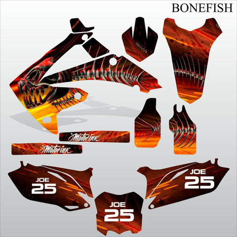 Honda CRF 450 2009-2012 BONEFISH motocross decals set MX graphics kit