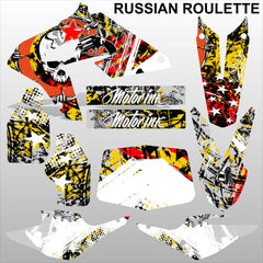 BMW G450X RUSSIAN ROULETTE motocross racing decals set MX graphics stripes kit