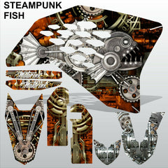 KTM SX 2007-2010 STEAMPUNK FISH motocross decals racing stripes set MX graphics
