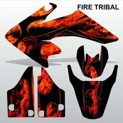 Honda CRF 50 2004-2016 FIRE TRIBAL  motocross decals set MX graphics kit