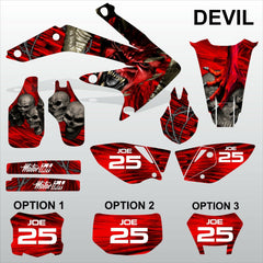 Honda CRF 450X 2005-2016 DEVIL PUNISHER  motocross decals set MX graphics kit