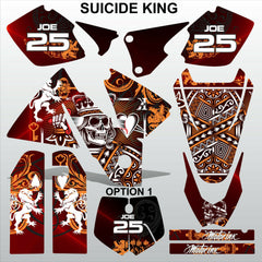 KTM EXC 1998-2000 SUICIDE KING motocross racing decals set MX graphics stripes