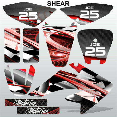 Honda CRF 70-80-100 2002-2012 SHEAR motocross racing decals set MX graphics kit