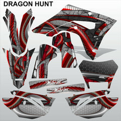 Honda CRF 450X 2018-2021 DRAGON HUNT motocross racing decals set MX graphics kit