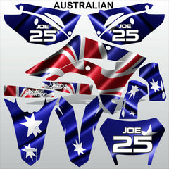 Honda CRF 450X 2018-2021 AUSTRALIAN motocross racing decals set MX graphics kit