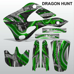 Kawasaki KX 125-250 1999-2002 DRAGON HUNT motocross decals set MX graphics kit