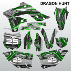 Kawasaki KXF 250 2013-2016 DRAGON HUNT motocross decals set MX graphics kit