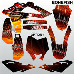 HUSQVARNA CR WR 125 2009-2013 BONEFISH motocross decals set MX graphics kit