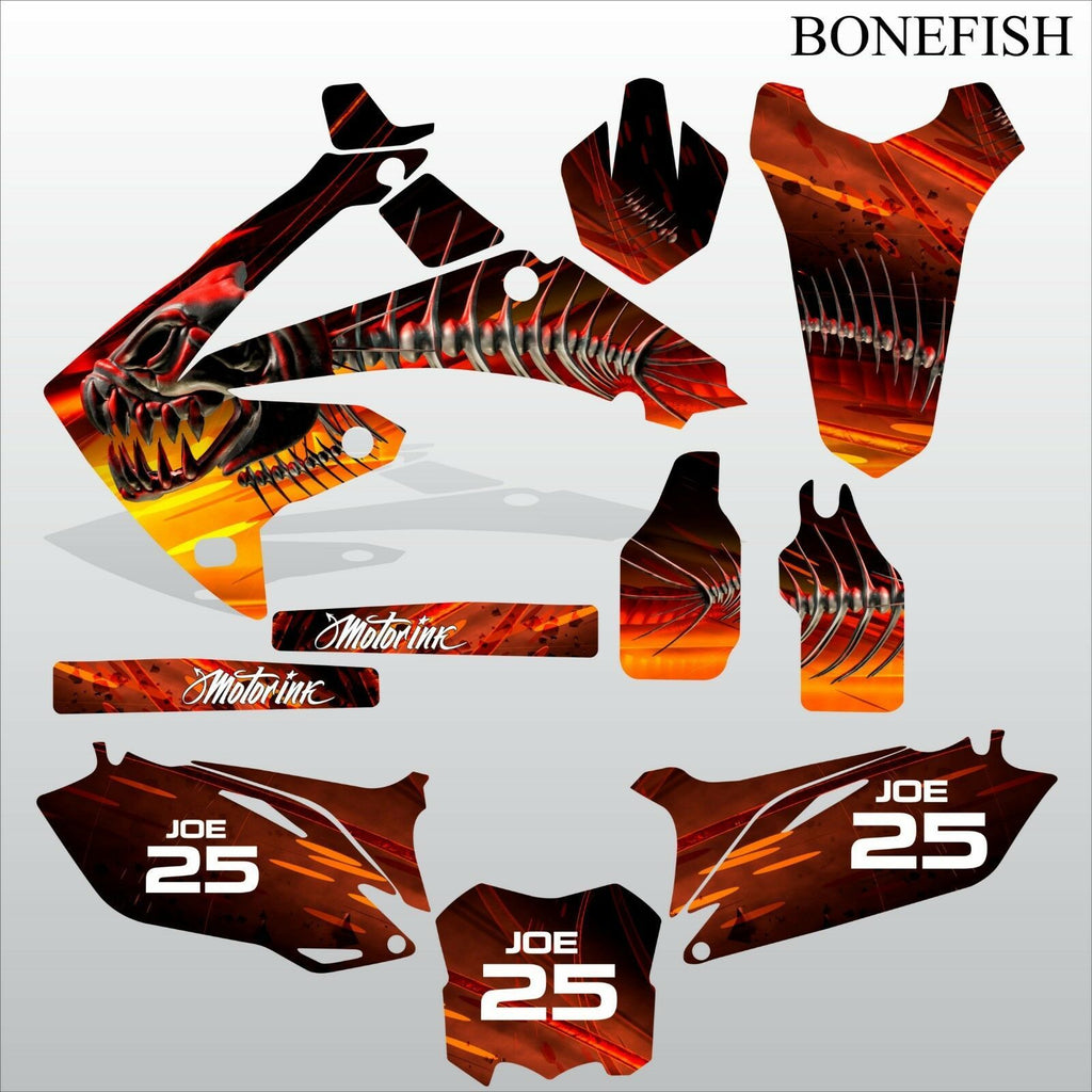 Honda CRF 250 2010-2013 BONEFISH motocross decals set MX graphics kit