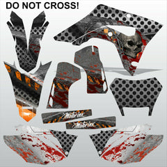 Honda CRF 450X 2018-2021 DO NOT CROSS motocross racing decals set MX graphics