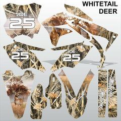 Kawasaki KXF450 2016-2018 WHITETAIL DEER motocross racing decals set MX graphics