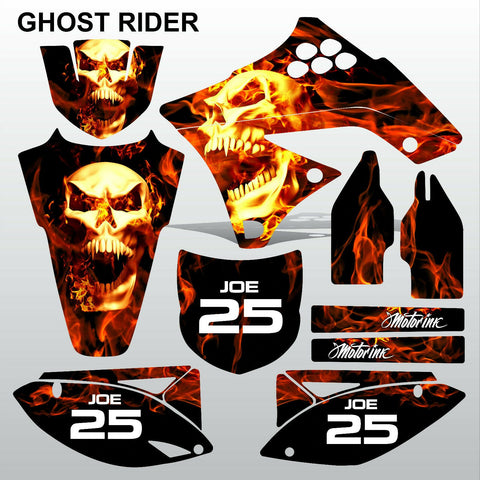 Kawasaki KXF 450 2009-2011 GHOST RIDER motocross decals set MX graphics kit