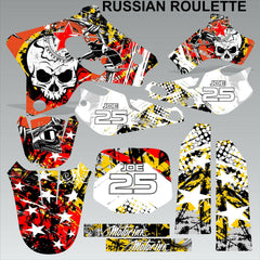 Yamaha YZ 80 1993-2001 RUSSIAN ROULETTE motocross racing decals set MX graphics