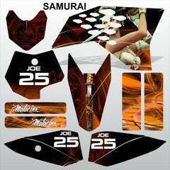 KTM SX 50 2009-2013 SAMURAI motocross racing decals stripe MX graphics kit