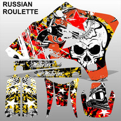Yamaha WR 250F 450F 2003-2004 RUSSIAN ROULETTE motocross decals set MX graphics