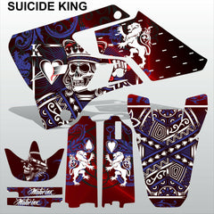 Yamaha YZ 125 250 1996-2001 SUICIDE KING motocross decals set MX graphics kit