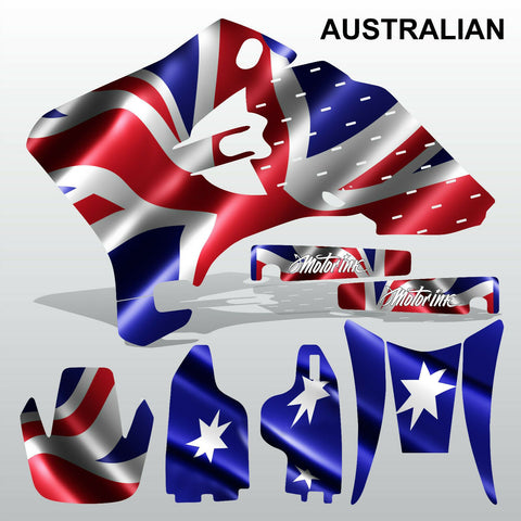 Yamaha WR 250 450 2005-2006 AUSTRALIAN motocross decals set MX graphics kit