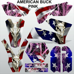 KTM SX 85-105 2006-2012 AMERICAN BUCK PINK motocross decals set MX graphics kit