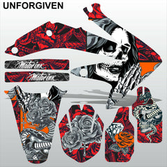 Honda CRF 450 2005-2007 UNFORGIVEN motocross racing decals set MX graphics kit