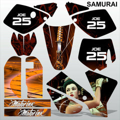 KTM SX 65 2002-2008 SAMURAI motocross racing decals stripe set MX graphics kit