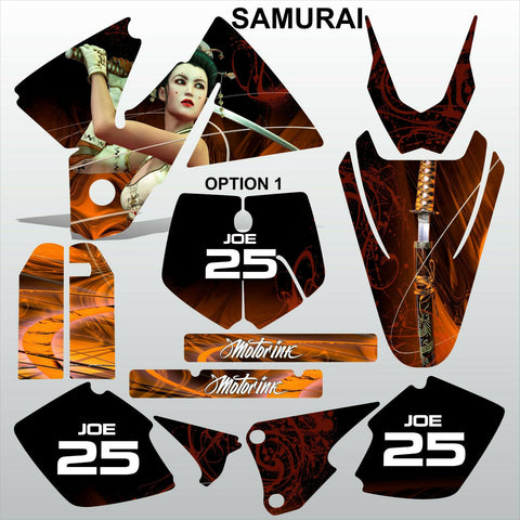 KTM EXC 1998-2000 SAMURAI  motocross racing decals set MX graphics stripe kit