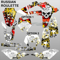 HUSQVARNA CR WR 125 2009-2013 RUSSIAN ROULETTE motocross decals set MX graphics