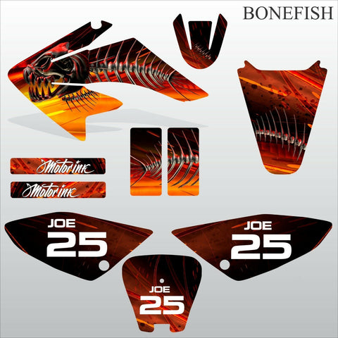 Honda CRF 70-80-100 2002-2012 BONEFISH motocross decals set MX graphics kit