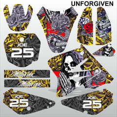 SUZUKI RM 85 2001-2012 UNFORGIVEN motocross racing decals set MX graphics kit