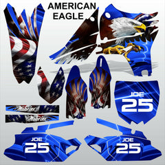 Yamaha YZF 450 2010-2013 AMERICAN EAGLE motocross racing decals set MX graphics