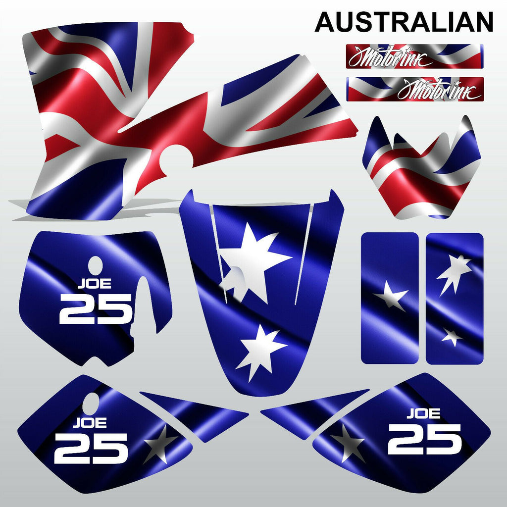 KTM SX 50 2002-2008 AUSTRALIAN motocross racing decals stripe set MX graphic