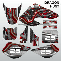 Honda XR 50 2000-2003 DRAGON HUNT motocross decals stripes MX graphics kit
