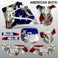 Yamaha TTR125 2000-2007 AMERICAN BUCK motocross racing decals set MX graphics