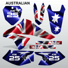 SUZUKI DRZ 125 2008-2019 AUSTRALIAN motocross racing decals set MX graphics