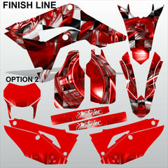 HONDA CR 250 450 2018-2021 FINISH LINE motocross racing decals set MX graphics