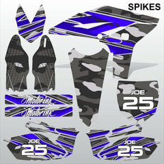 Yamaha YZF 250 2010-2012 SPIKES motocross racing decals set MX graphics kit