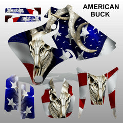 Yamaha WRF 250 426 1998-2002 AMERICAN BUCK motocross decals set MX graphics kit