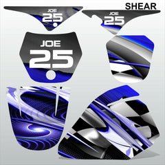 Yamaha PW80 SHEAR motocross racing decals set MX graphics stripe kit
