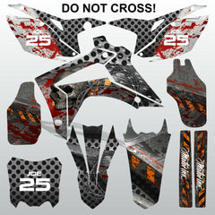 Honda CRF450 2013-2014 CRF250 2014 DO NOT CROSS! motocross decals MX graphics