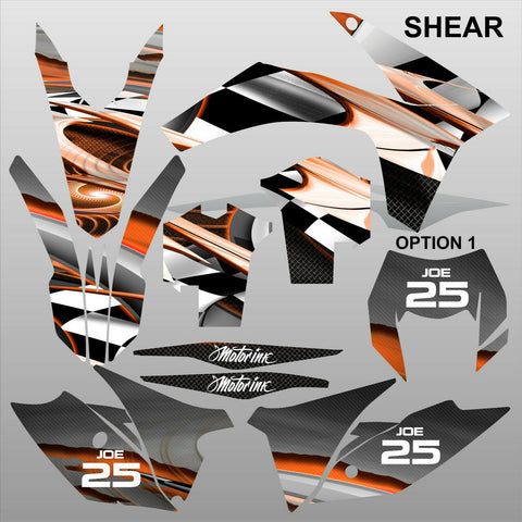 KTM EXC 2012-2013 XC 2011 SHEAR motocross decals racing set MX graphics kit