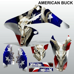 Suzuki RMZ 250 2010-2018 AMERICAN BUCK motocross racing decals set MX graphics