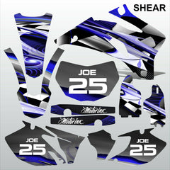 Yamaha WR 250F 2007-2013 SHEAR motocross racing decals set MX graphics kit