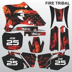 Yamaha WR 250F 450F 2003-2004 FIRE TRIBAL motocross decals set MX graphics kit