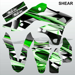 Kawasaki KXF250 2013-2016 SHEAR motocross racing decals set MX graphics kit