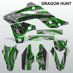 Kawasaki KXF 250 2013-2016 DRAGON HUNT motocross decals set MX graphics kit